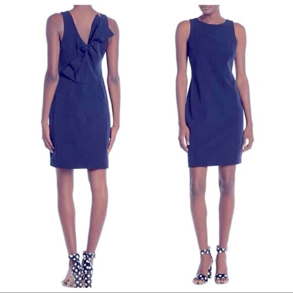 NWT Trina Turk Navy Clementine Back Twist Dress 6 - Picture 1 of 7